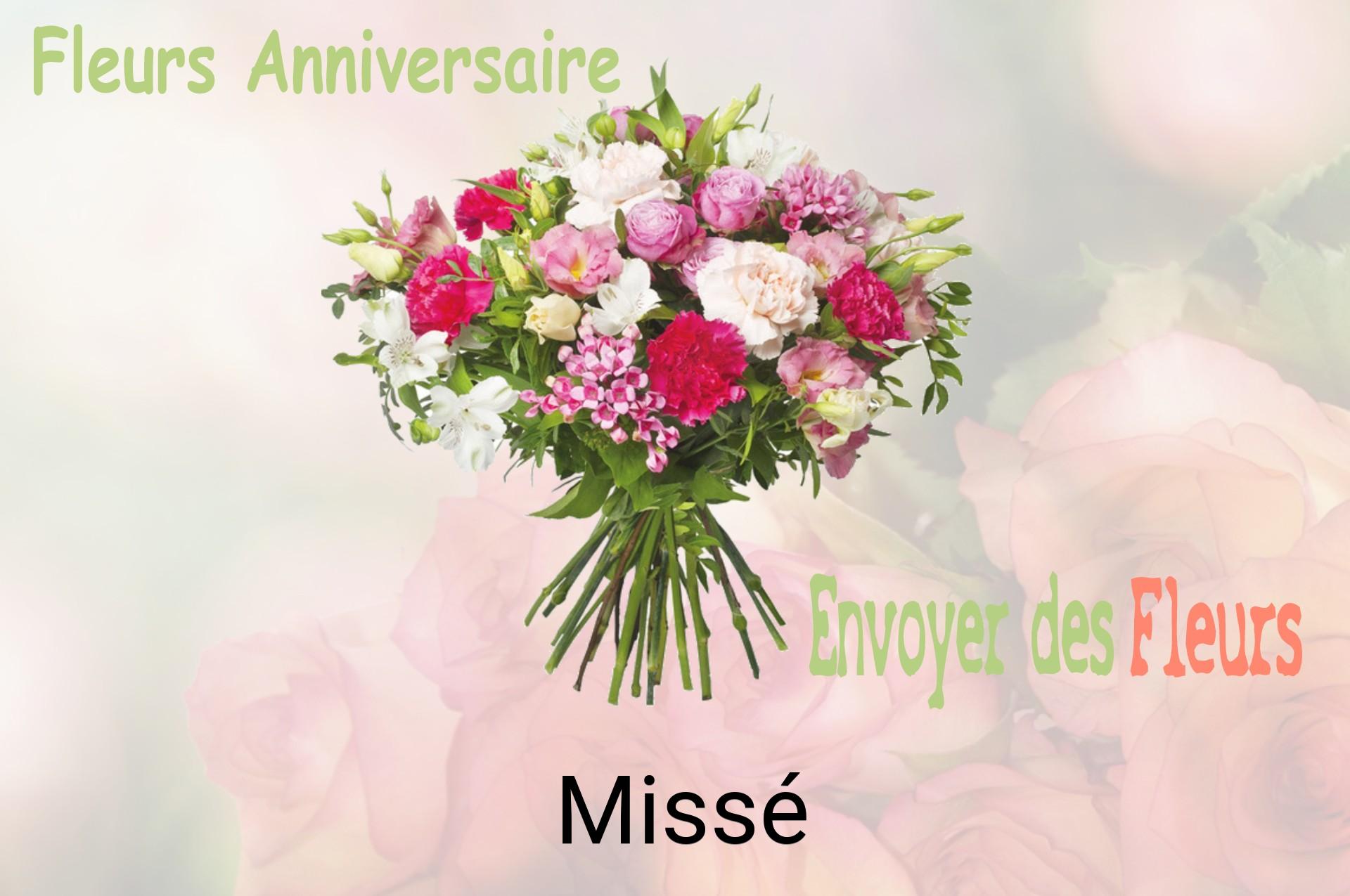 Bouquet de fleurs d’anniversaire livré à Missé